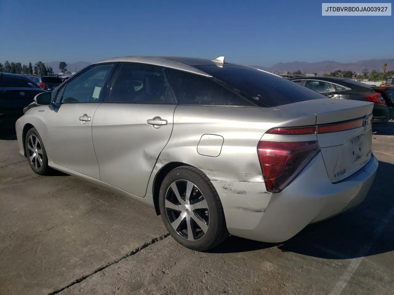 2018 Toyota Mirai VIN: JTDBVRBD0JA003927 Lot: 73557064