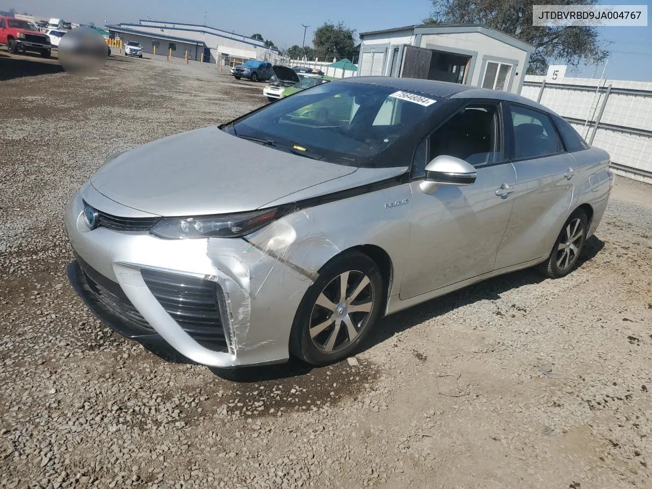 2018 Toyota Mirai VIN: JTDBVRBD9JA004767 Lot: 75648064