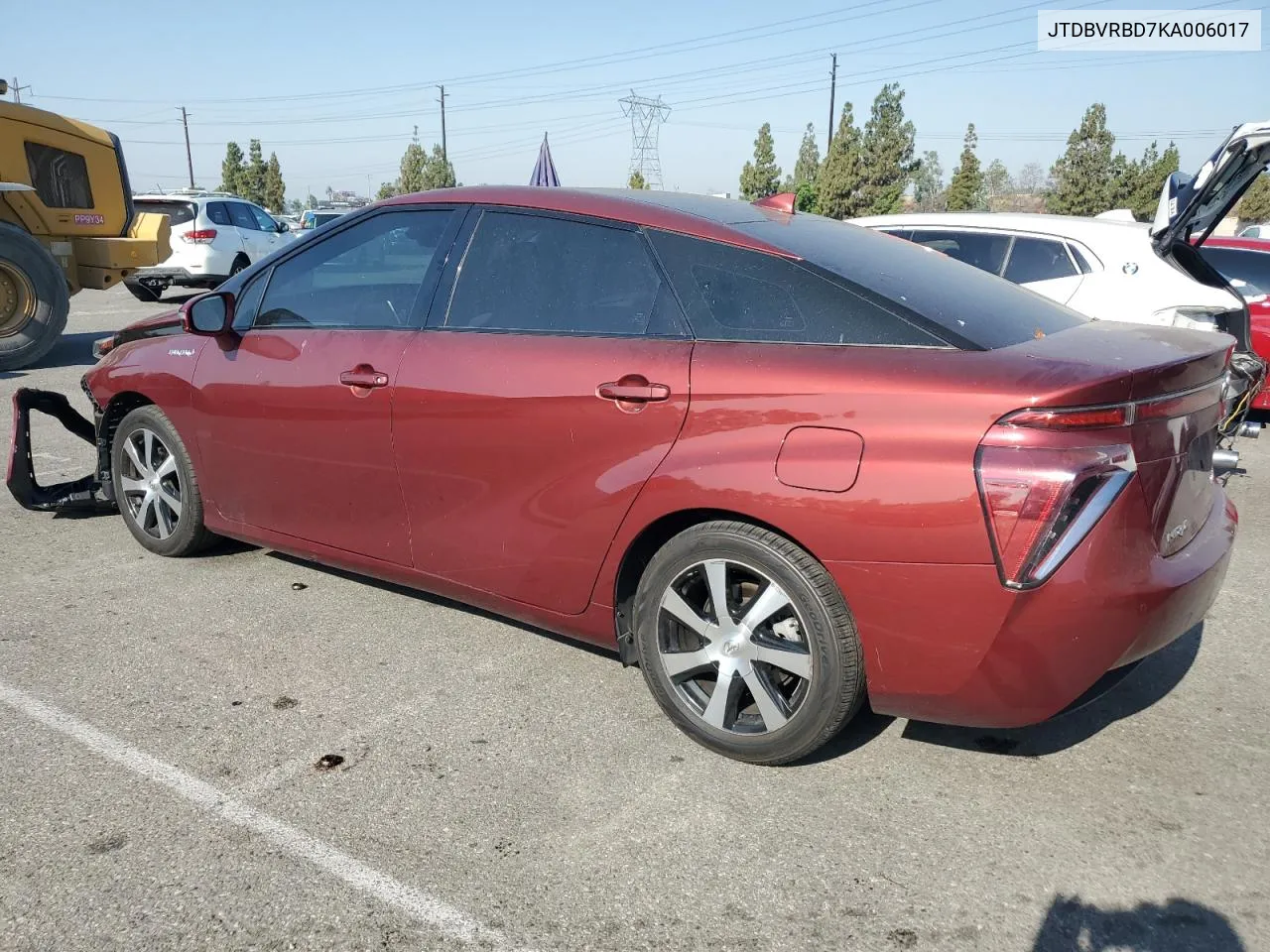 2019 Toyota Mirai VIN: JTDBVRBD7KA006017 Lot: 62140874