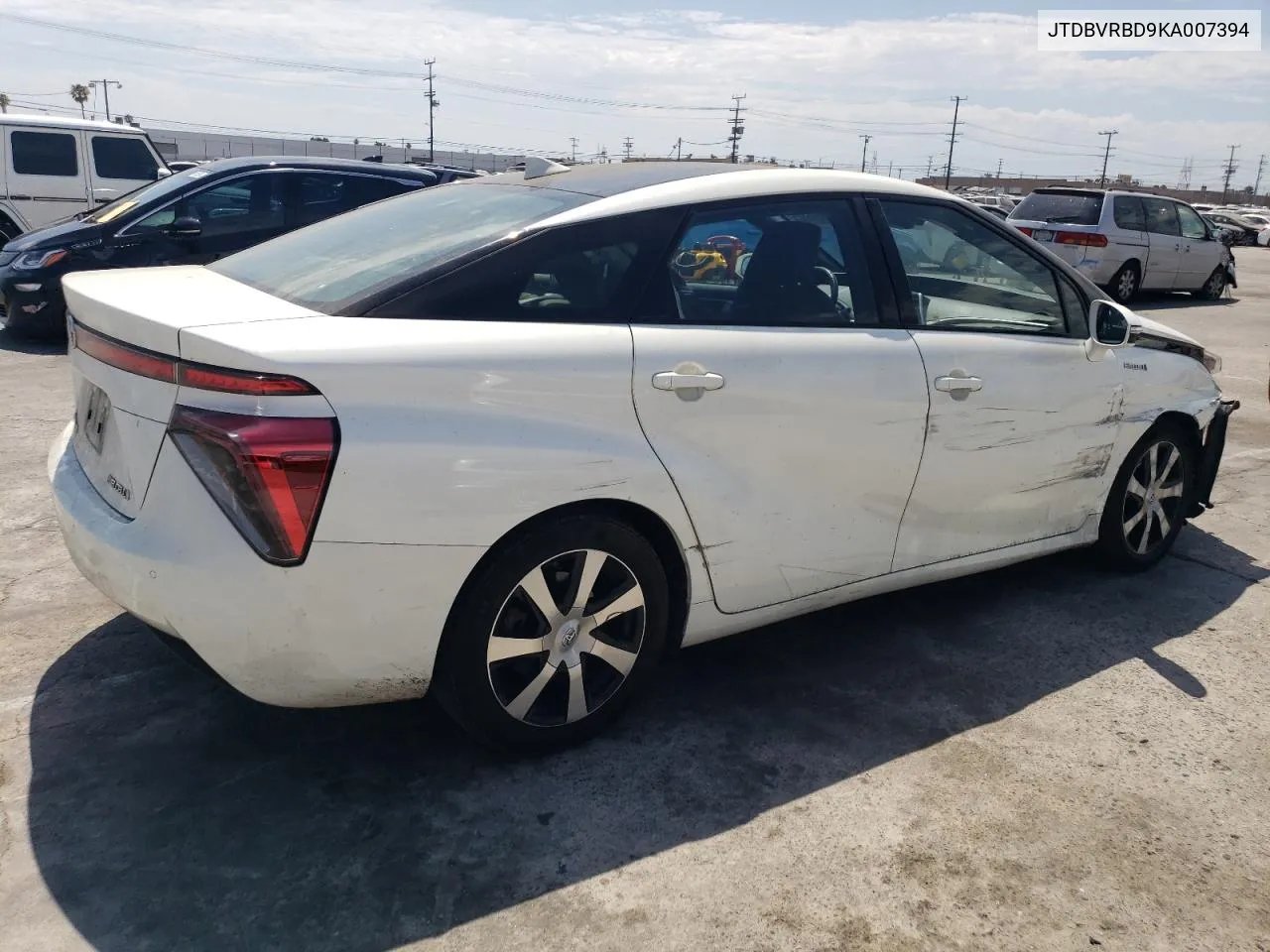 2019 Toyota Mirai VIN: JTDBVRBD9KA007394 Lot: 63855854