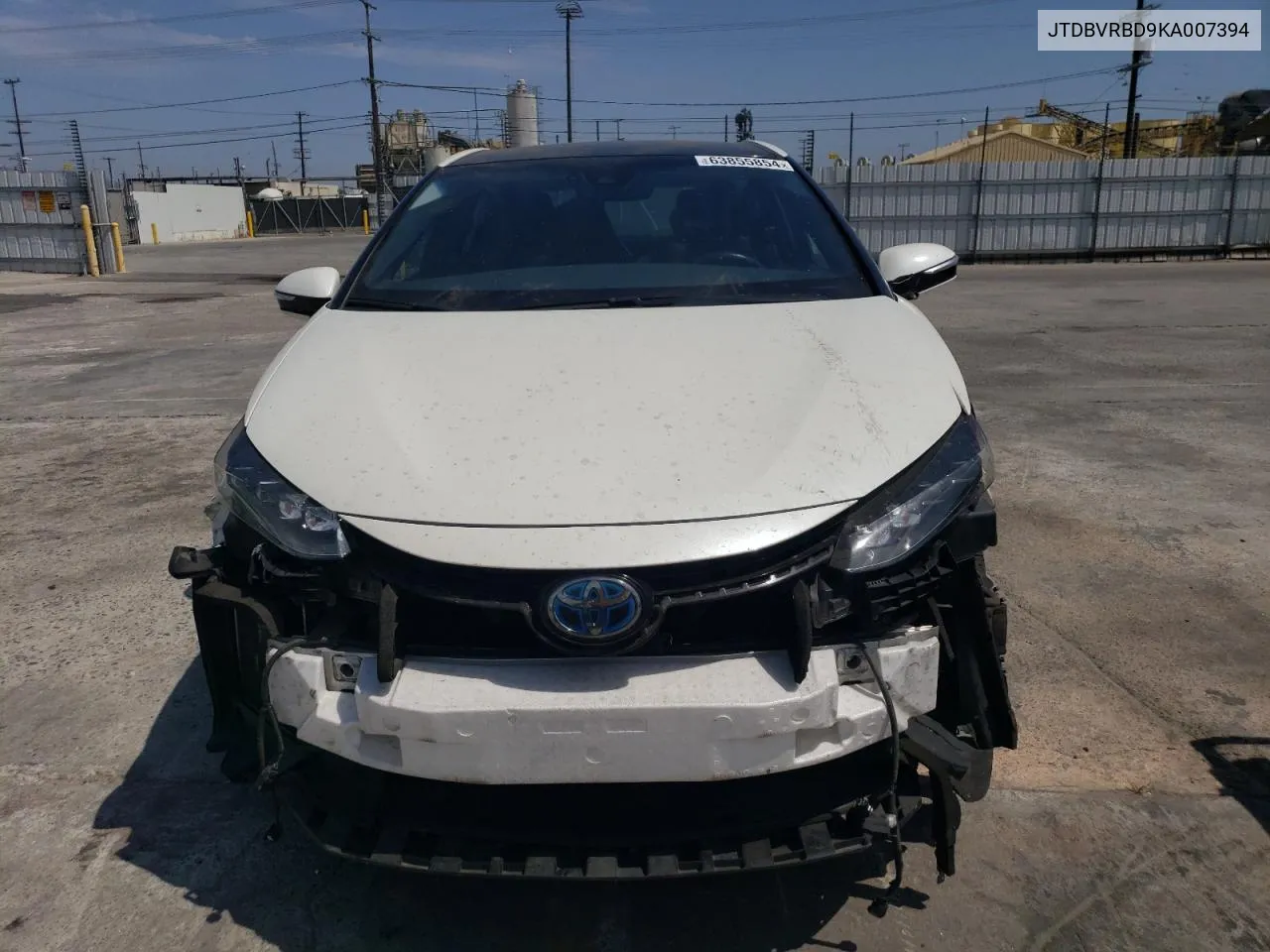 2019 Toyota Mirai VIN: JTDBVRBD9KA007394 Lot: 63855854