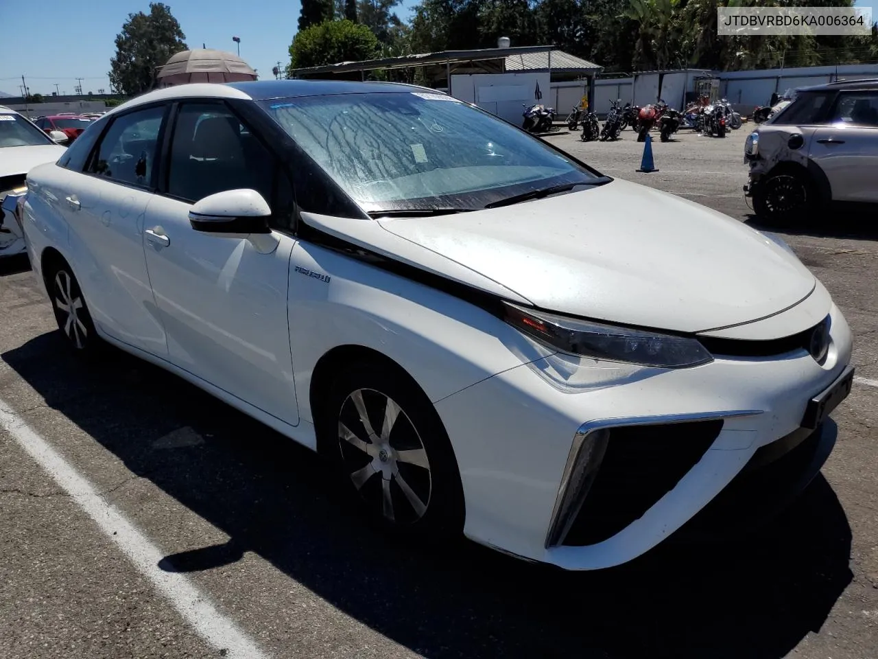 2019 Toyota Mirai VIN: JTDBVRBD6KA006364 Lot: 67169604