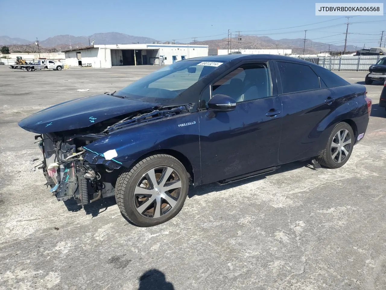 2019 Toyota Mirai VIN: JTDBVRBD0KA006568 Lot: 69013214