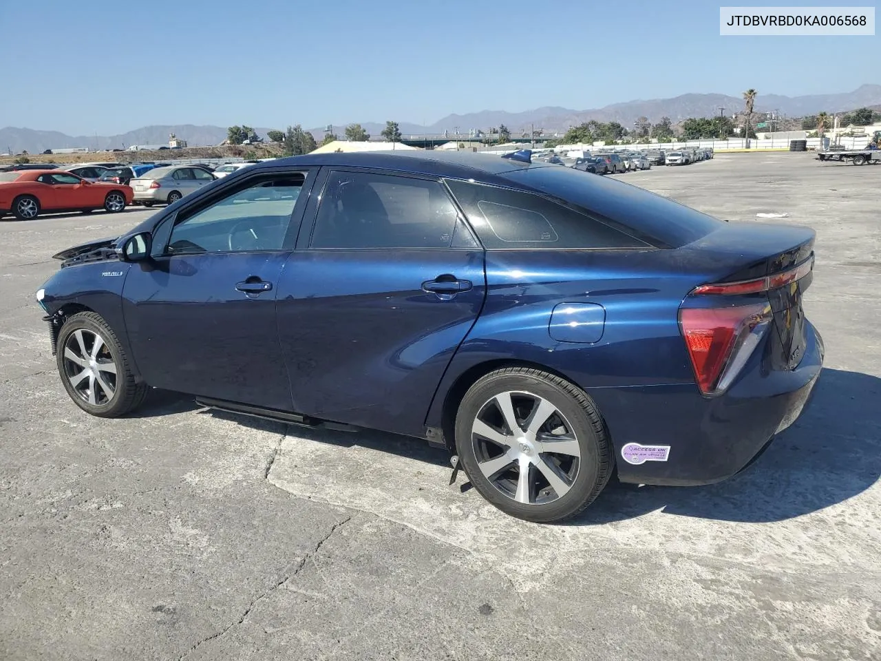 2019 Toyota Mirai VIN: JTDBVRBD0KA006568 Lot: 69013214