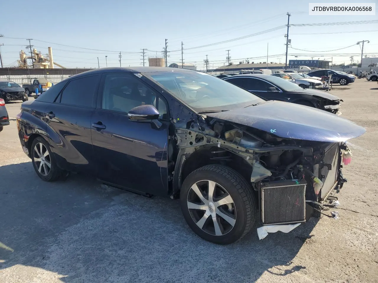 2019 Toyota Mirai VIN: JTDBVRBD0KA006568 Lot: 69013214