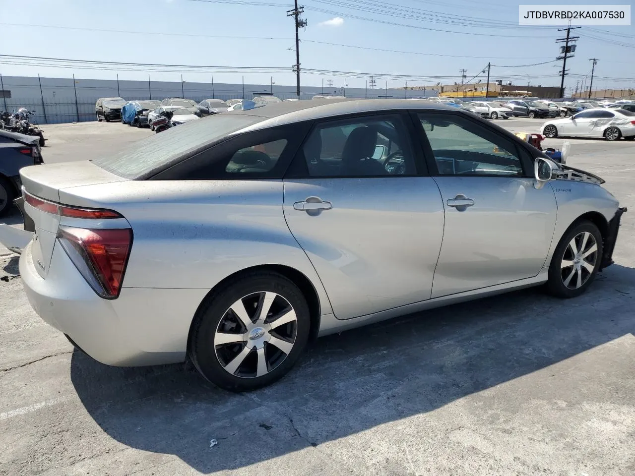 2019 Toyota Mirai VIN: JTDBVRBD2KA007530 Lot: 72236054