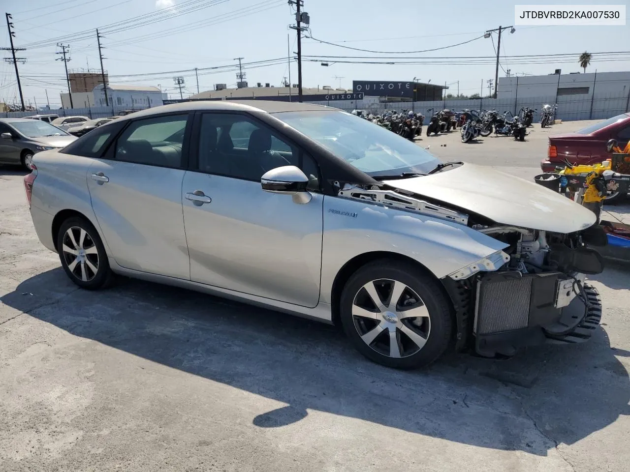 2019 Toyota Mirai VIN: JTDBVRBD2KA007530 Lot: 72236054