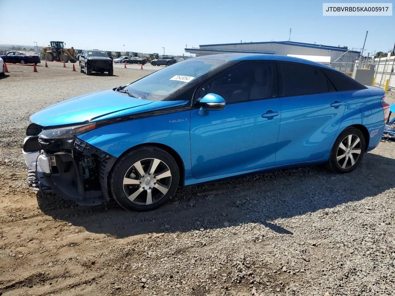 JTDBVRBD5KA005917 2019 Toyota Mirai