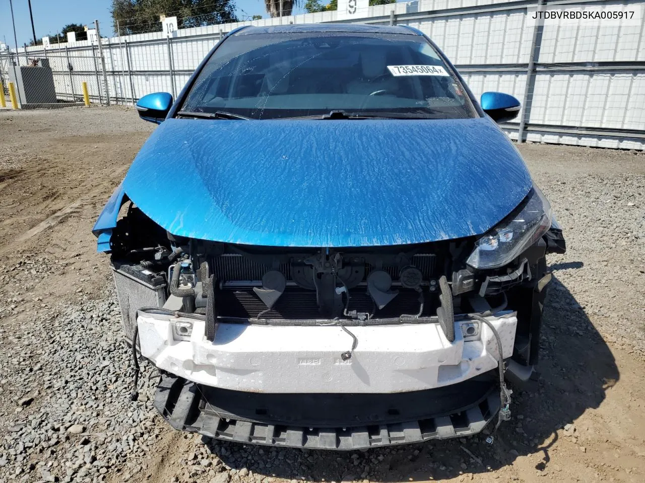 JTDBVRBD5KA005917 2019 Toyota Mirai