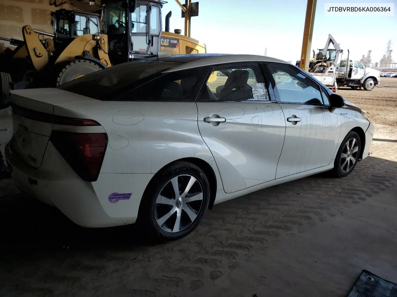 2019 Toyota Mirai VIN: JTDBVRBD6KA006364 Lot: 78448464