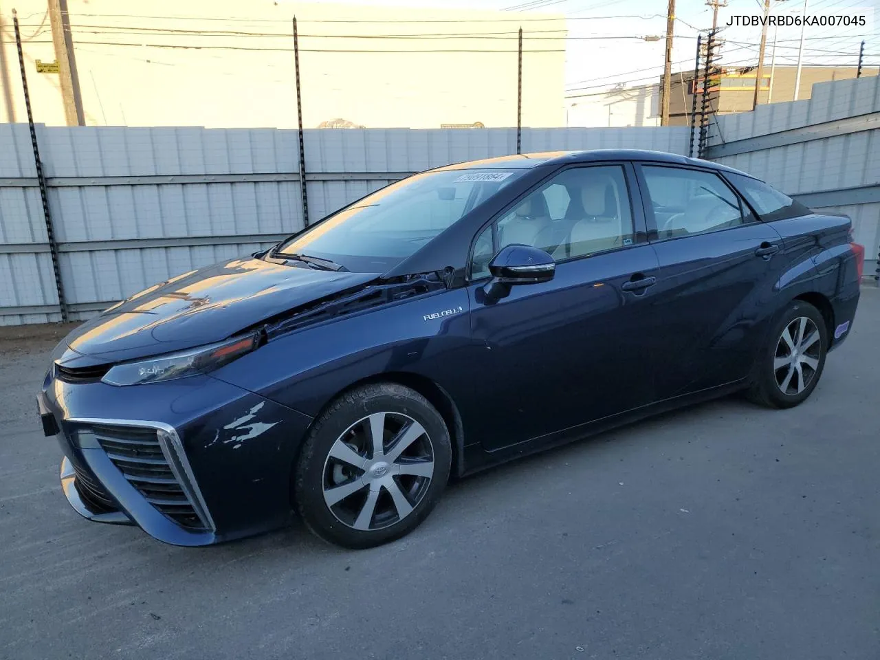 2019 Toyota Mirai VIN: JTDBVRBD6KA007045 Lot: 79091864