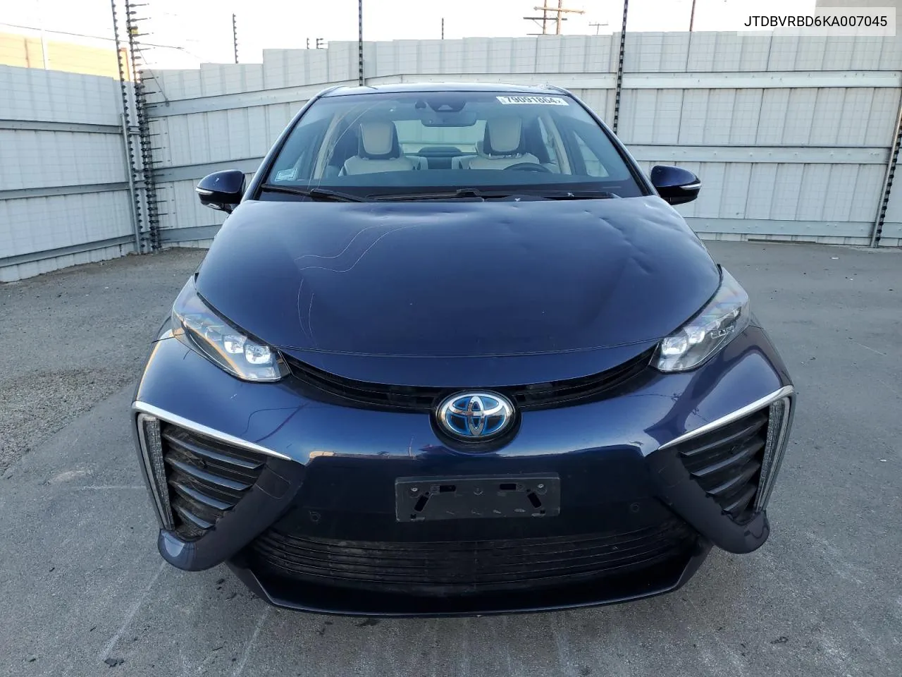 2019 Toyota Mirai VIN: JTDBVRBD6KA007045 Lot: 79091864