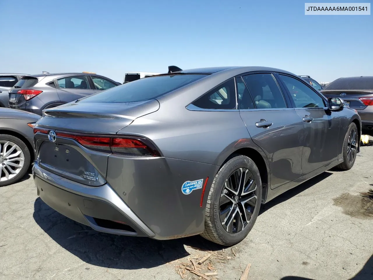 2021 Toyota Mirai Xle VIN: JTDAAAAA6MA001541 Lot: 70039204