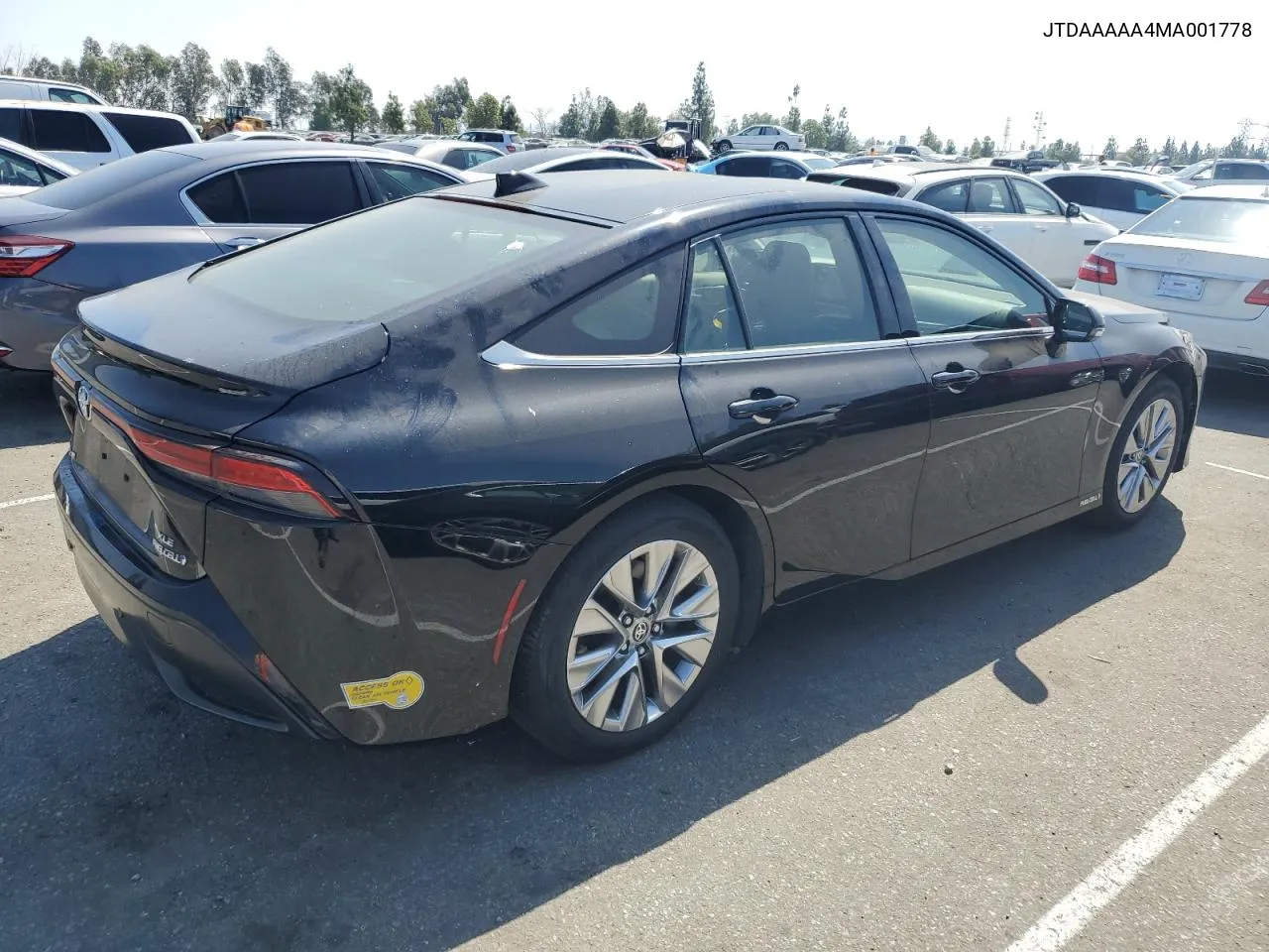 2021 Toyota Mirai Xle VIN: JTDAAAAA4MA001778 Lot: 71677214