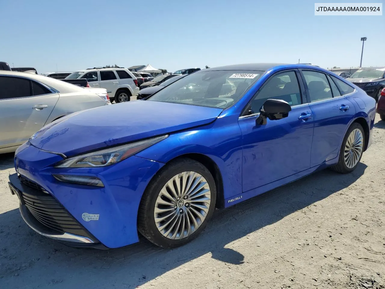 2021 Toyota Mirai Xle VIN: JTDAAAAA0MA001924 Lot: 72798514