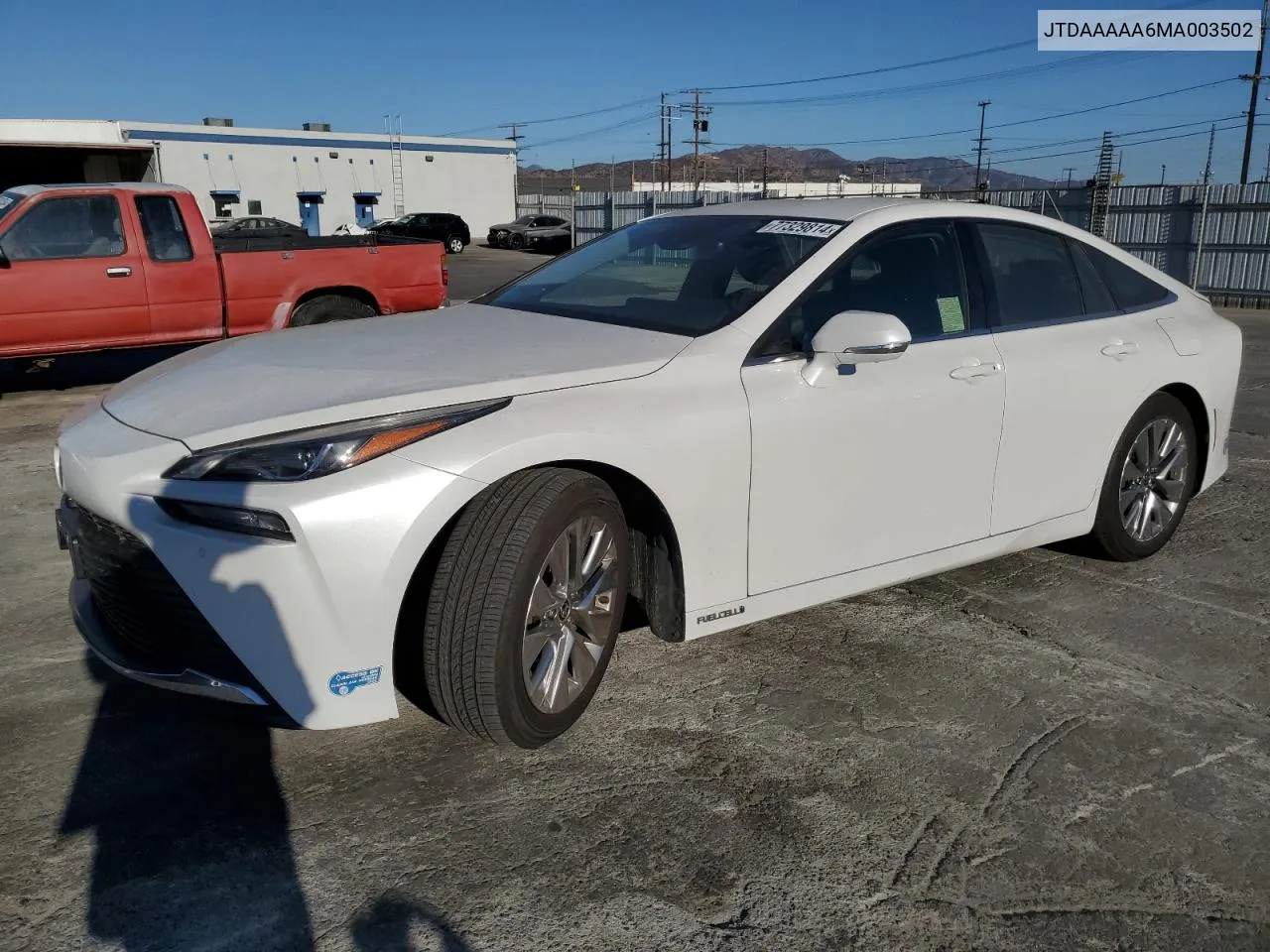 2021 Toyota Mirai Xle VIN: JTDAAAAA6MA003502 Lot: 77329814