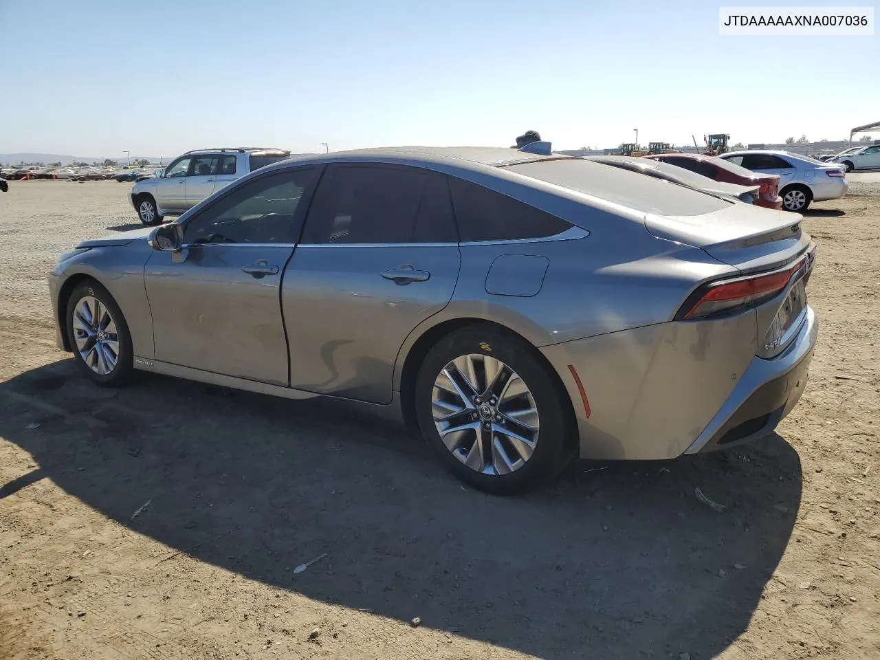 2022 Toyota Mirai Le VIN: JTDAAAAAXNA007036 Lot: 61758364