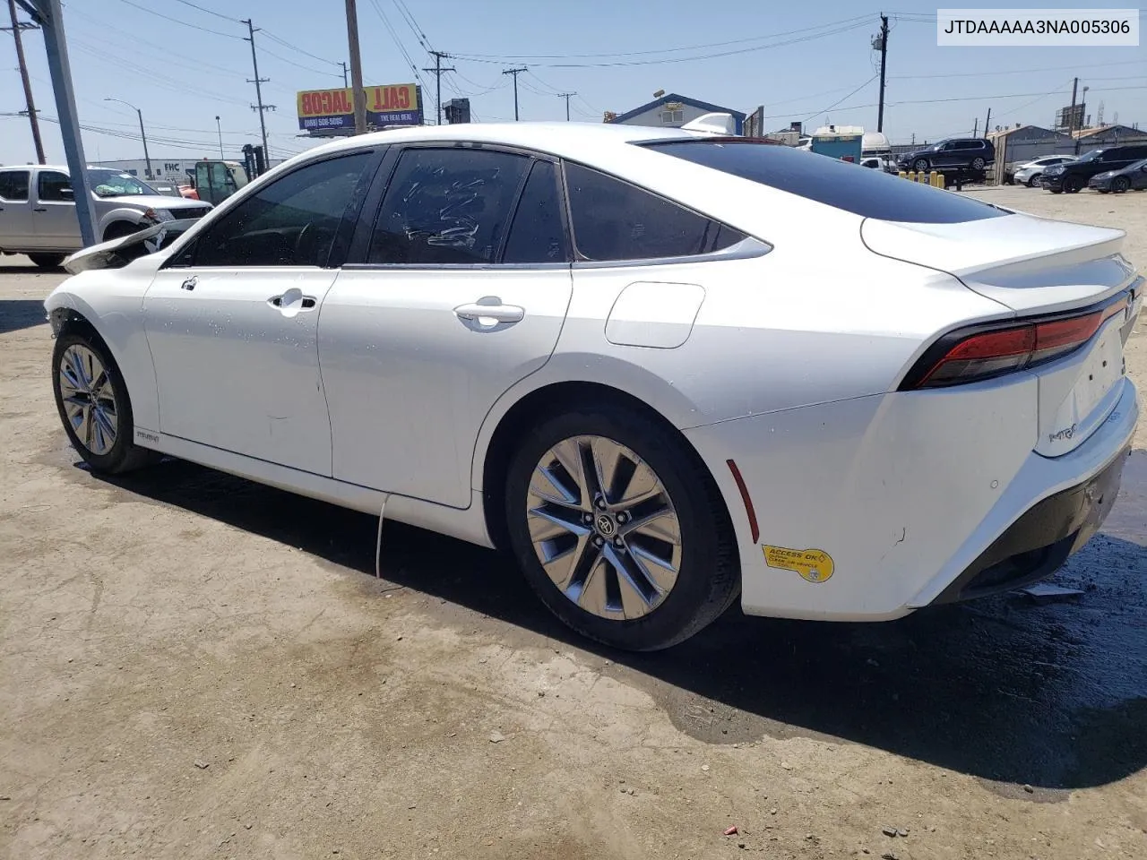 JTDAAAAA3NA005306 2022 Toyota Mirai Le