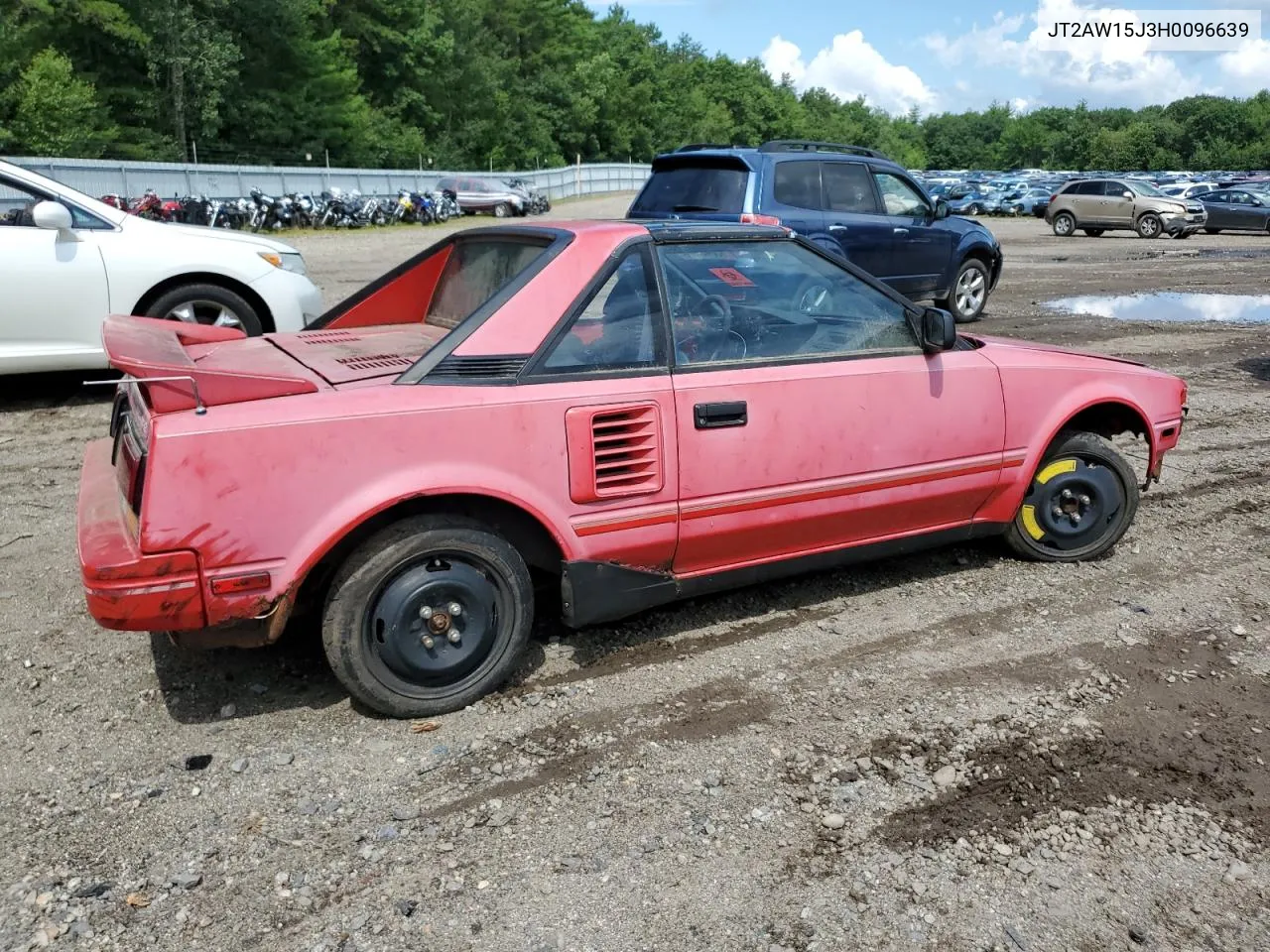 1987 Toyota Mr2 T-Bar VIN: JT2AW15J3H0096639 Lot: 65640944