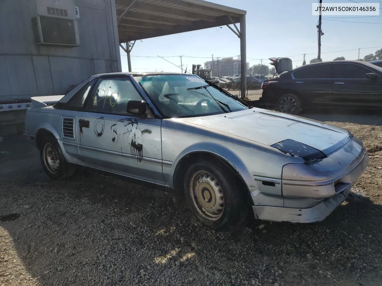 1989 Toyota Mr2 VIN: JT2AW15C0K0146356 Lot: 76256644