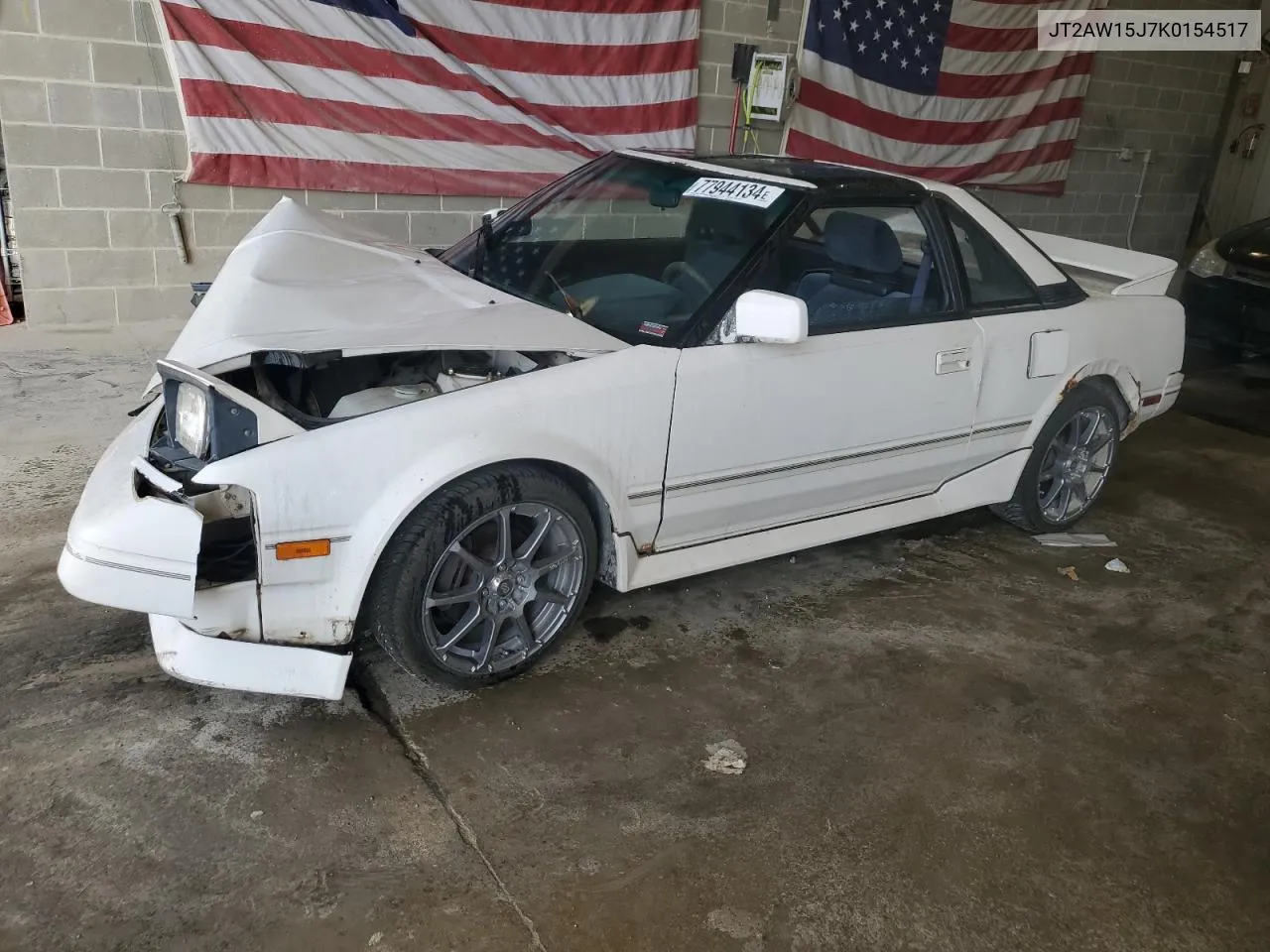 1989 Toyota Mr2 T-Bar VIN: JT2AW15J7K0154517 Lot: 77944134