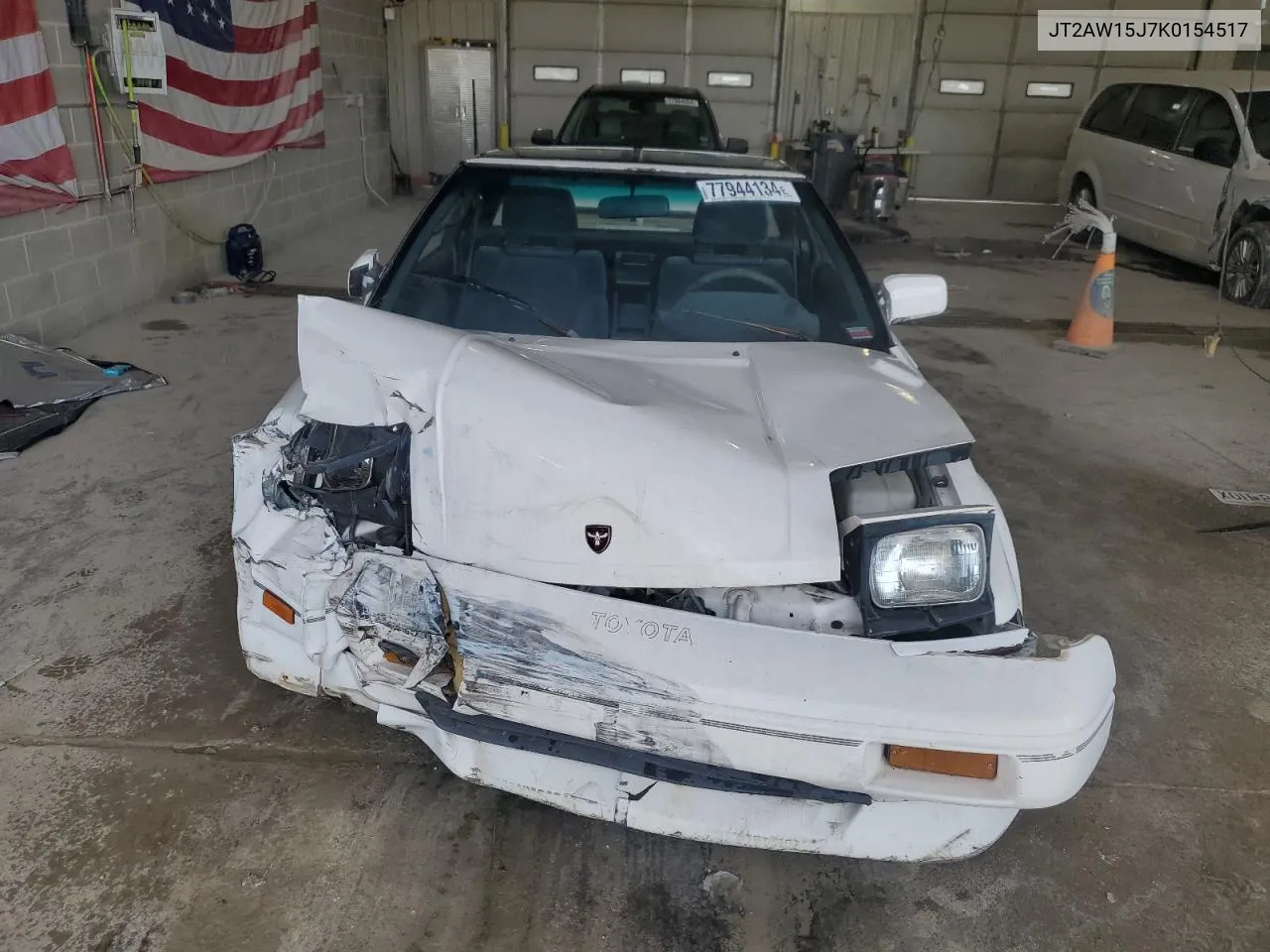 1989 Toyota Mr2 T-Bar VIN: JT2AW15J7K0154517 Lot: 77944134