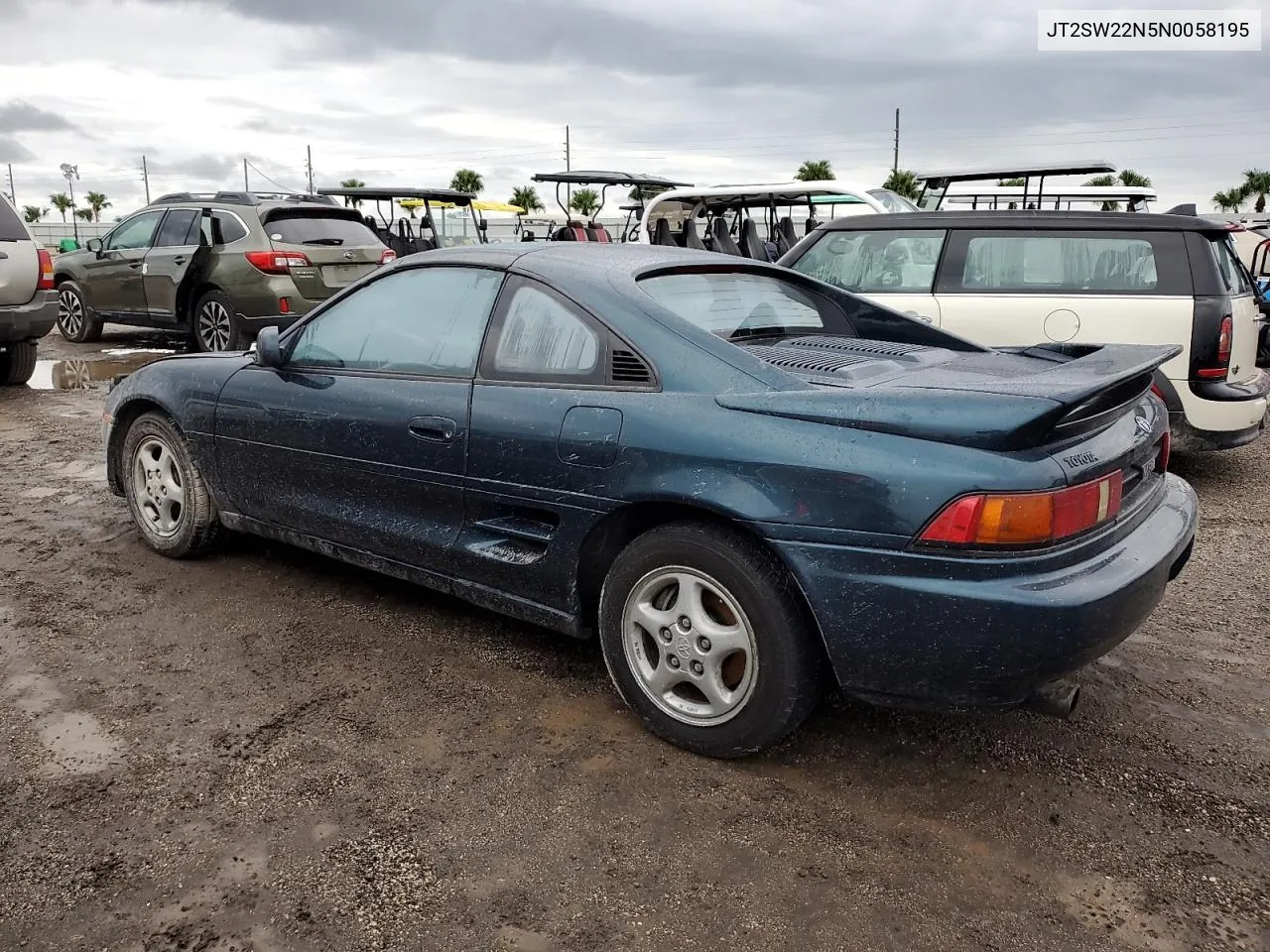 1992 Toyota Mr2 Sport Roof VIN: JT2SW22N5N0058195 Lot: 74886194