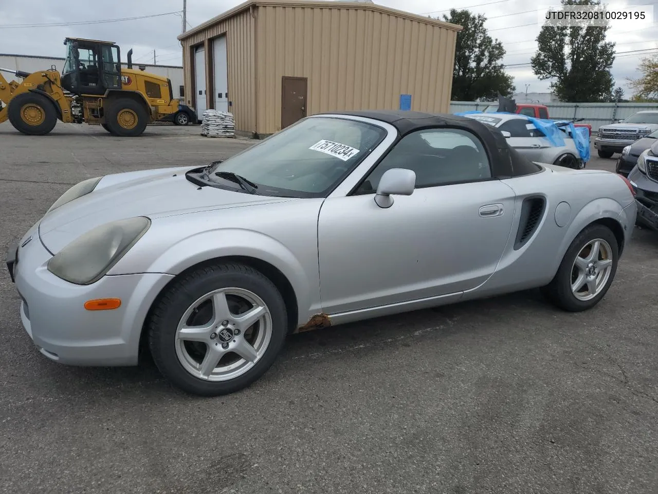 2001 Toyota Mr2 Spyder VIN: JTDFR320810029195 Lot: 75710234