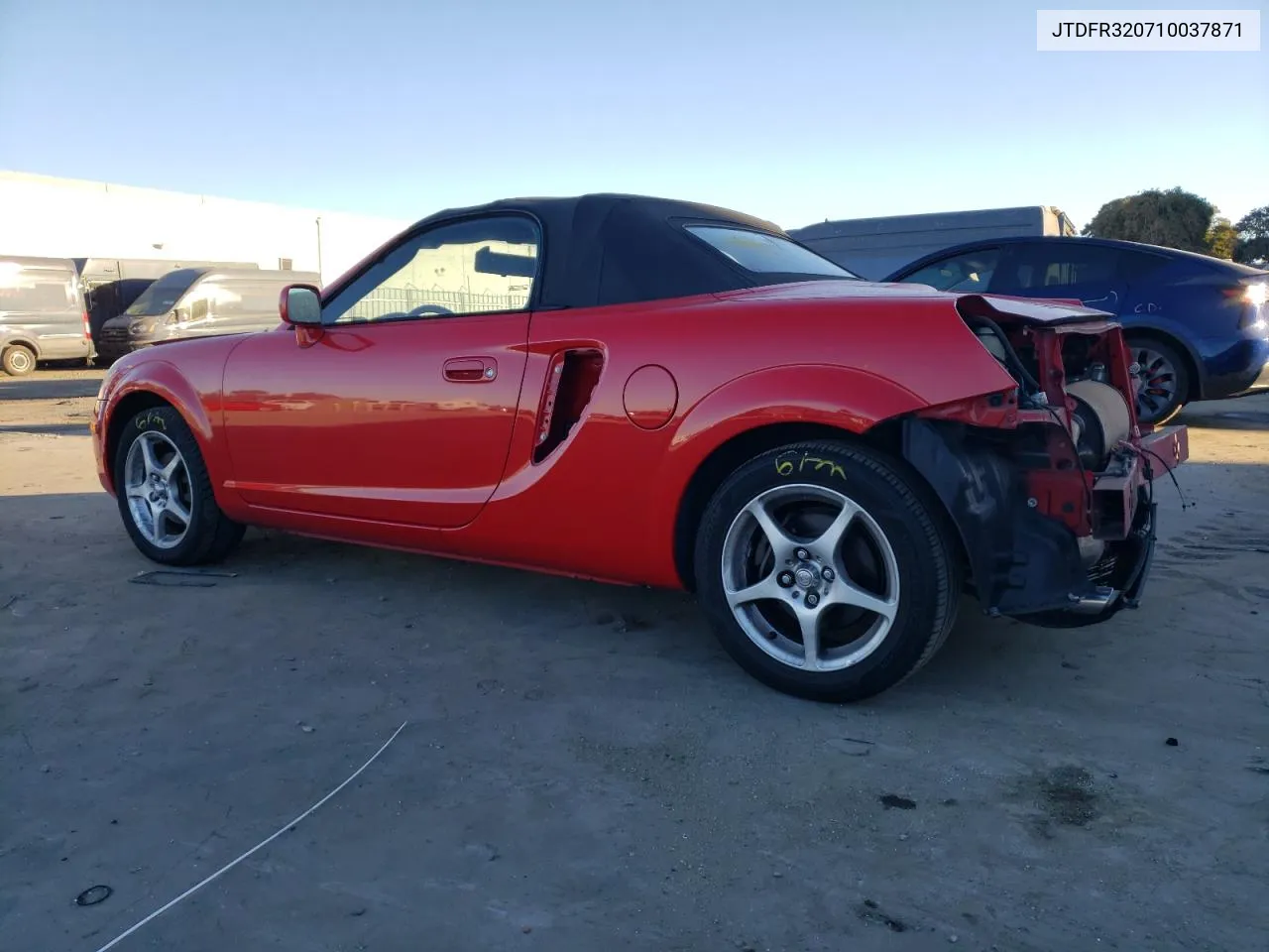 2001 Toyota Mr2 Spyder VIN: JTDFR320710037871 Lot: 77835234