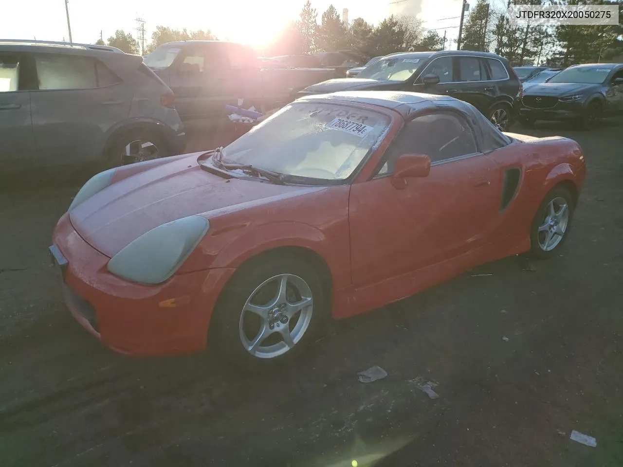 2002 Toyota Mr2 Spyder VIN: JTDFR320X20050275 Lot: 78687794