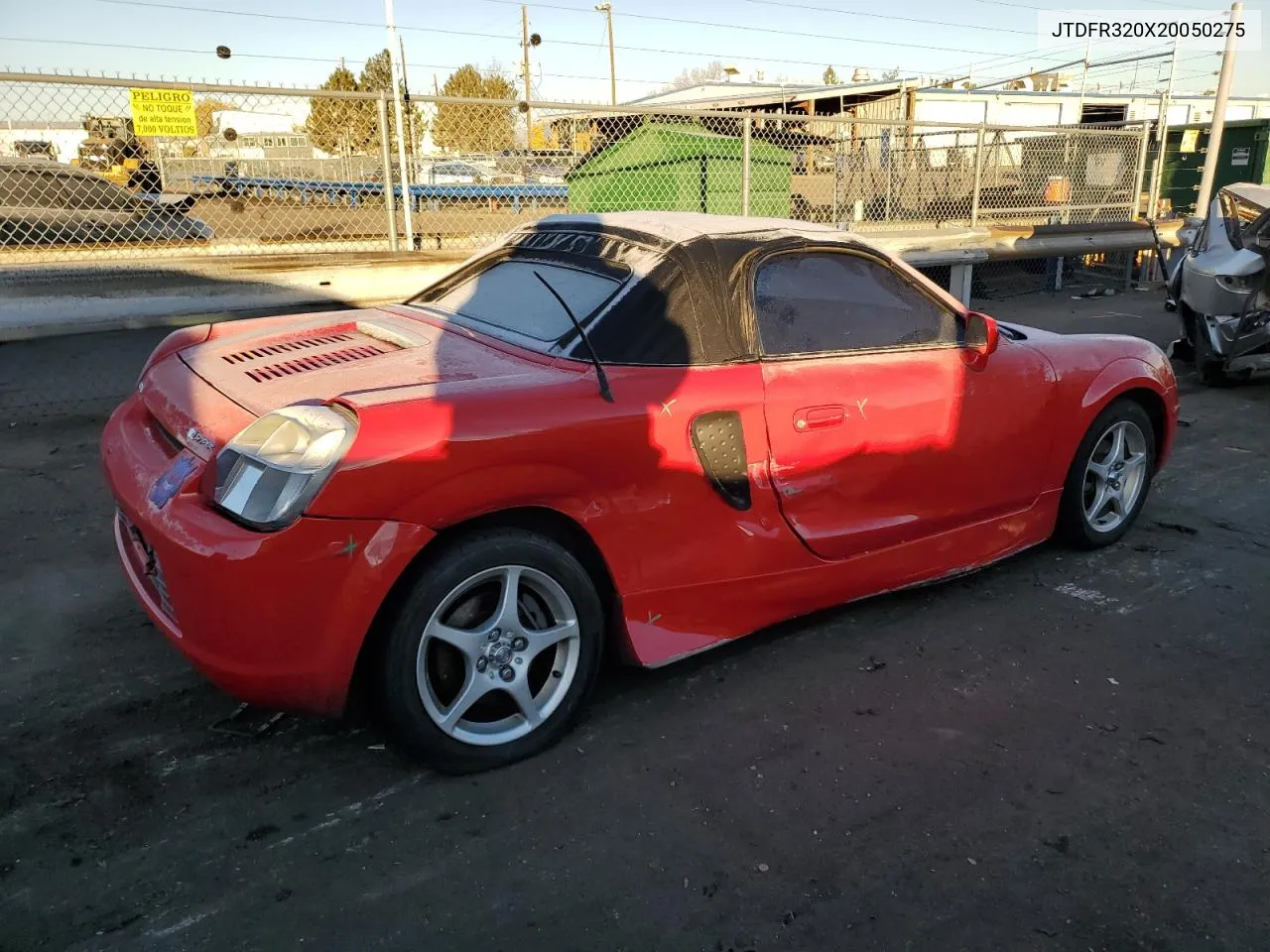 2002 Toyota Mr2 Spyder VIN: JTDFR320X20050275 Lot: 78687794