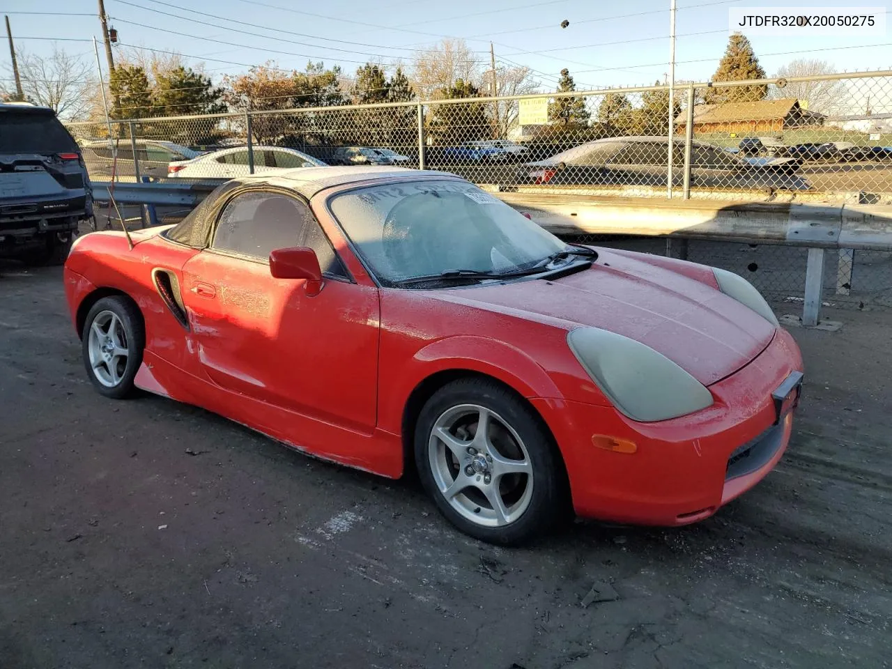 2002 Toyota Mr2 Spyder VIN: JTDFR320X20050275 Lot: 78687794