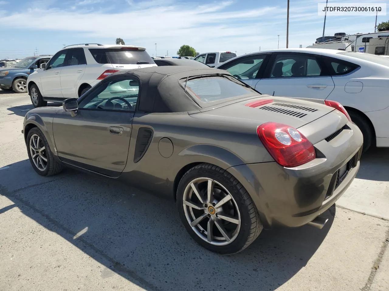 2003 Toyota Mr2 Spyder VIN: JTDFR320730061610 Lot: 56416304