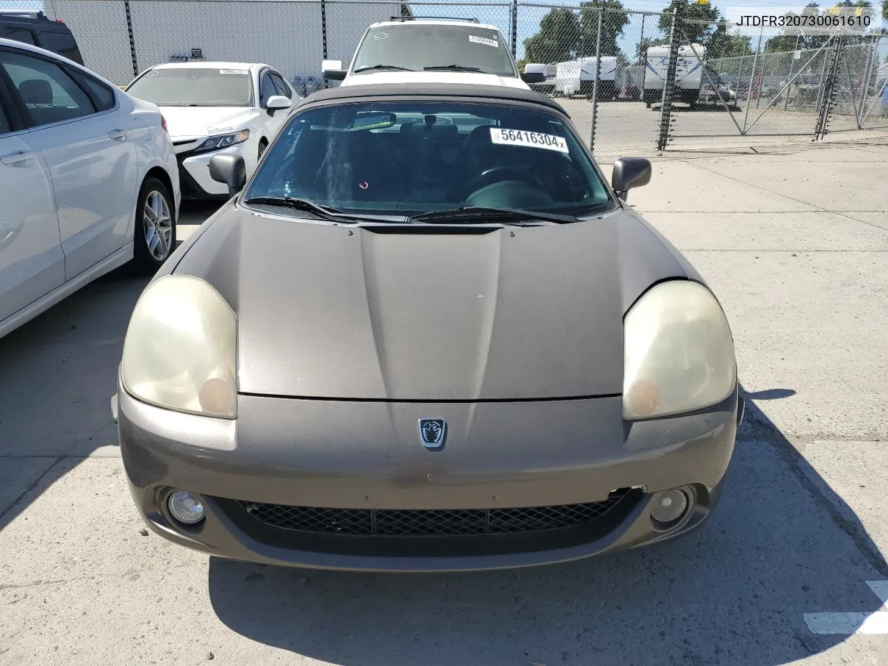 2003 Toyota Mr2 Spyder VIN: JTDFR320730061610 Lot: 56416304