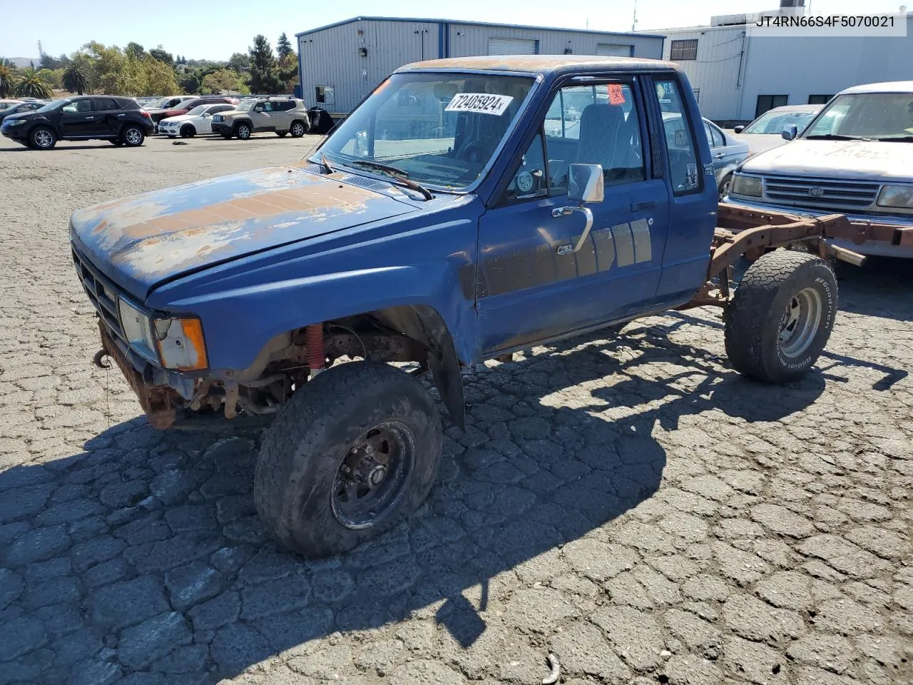 1985 Toyota Pickup Xtracab Rn66 Sr5 VIN: JT4RN66S4F5070021 Lot: 72405924