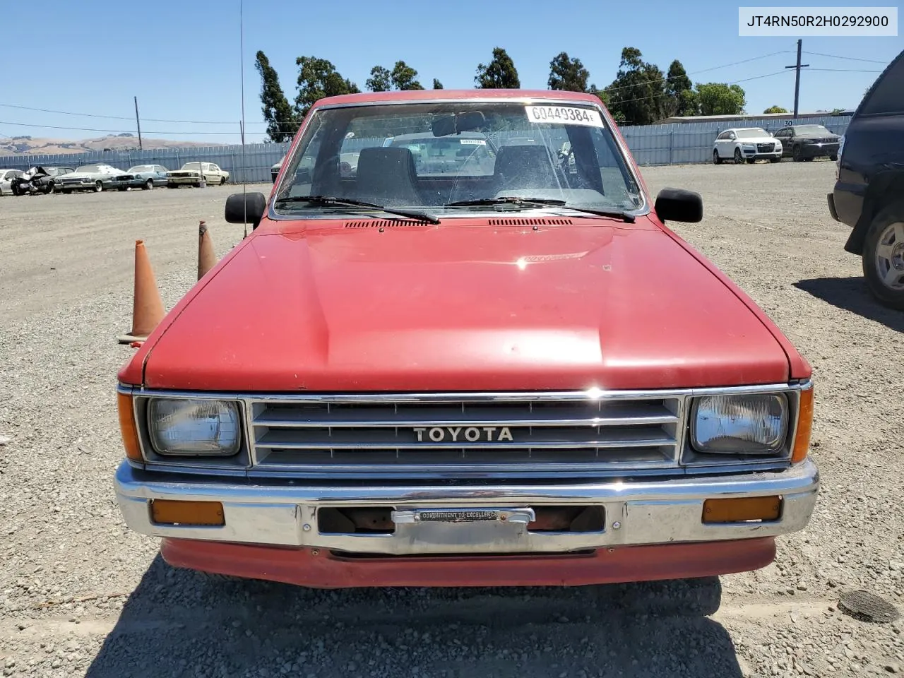 1987 Toyota Pickup 1/2 Ton Rn50 VIN: JT4RN50R2H0292900 Lot: 60449384