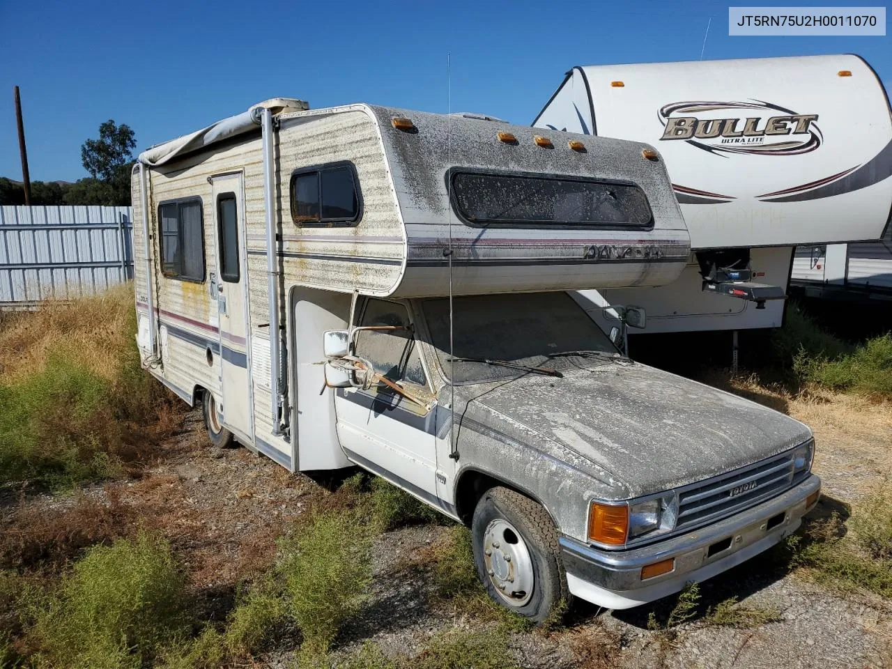 1987 Toyota Pickup Cab Chassis Rn75 Dlx VIN: JT5RN75U2H0011070 Lot: 74301364