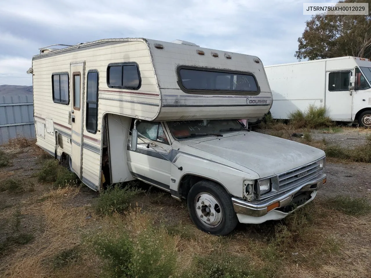 1987 Toyota Pickup Cab Chassis Rn75 Dlx VIN: JT5RN75UXH0012029 Lot: 77705574