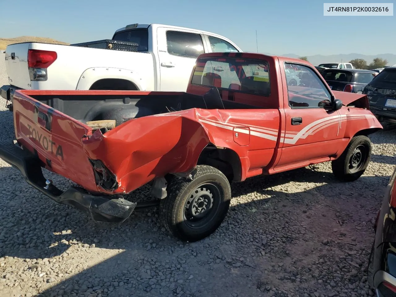 1989 Toyota Pickup 1/2 Ton Short Wheelbase Dlx VIN: JT4RN81P2K0032616 Lot: 71974374