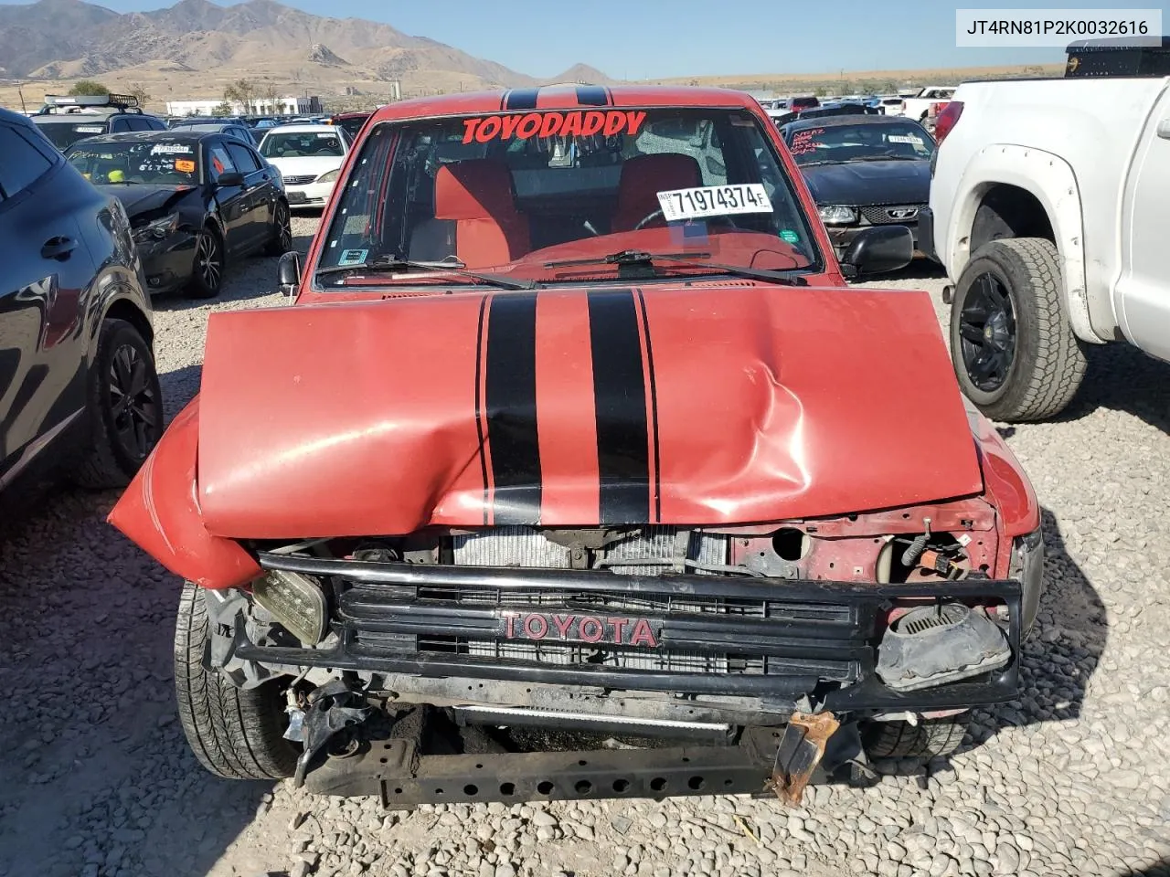 1989 Toyota Pickup 1/2 Ton Short Wheelbase Dlx VIN: JT4RN81P2K0032616 Lot: 71974374