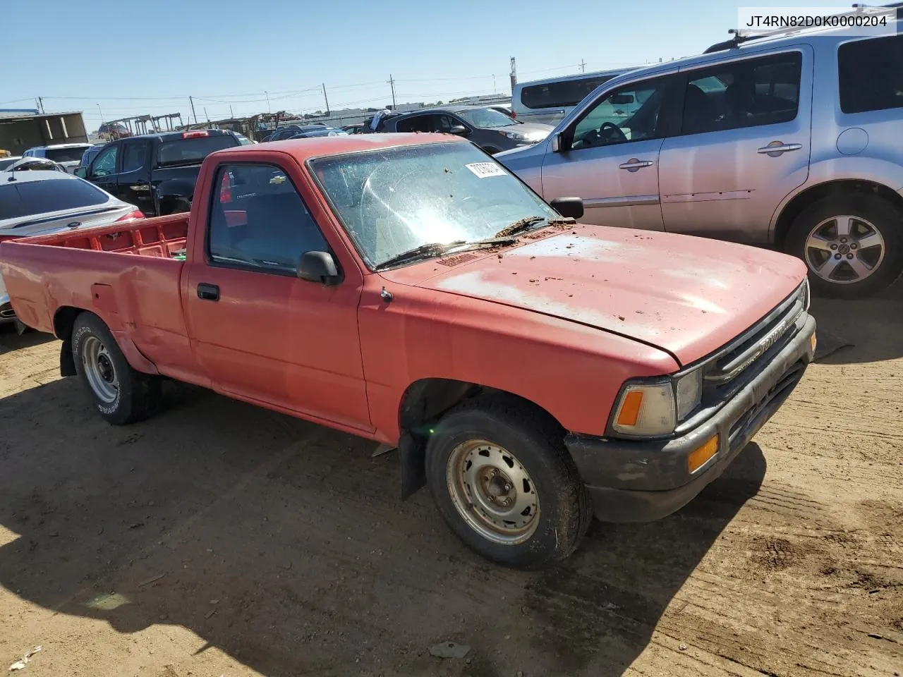 1989 Toyota Pickup 1/2 Ton Long Wheelbase Dlx VIN: JT4RN82D0K0000204 Lot: 72760734