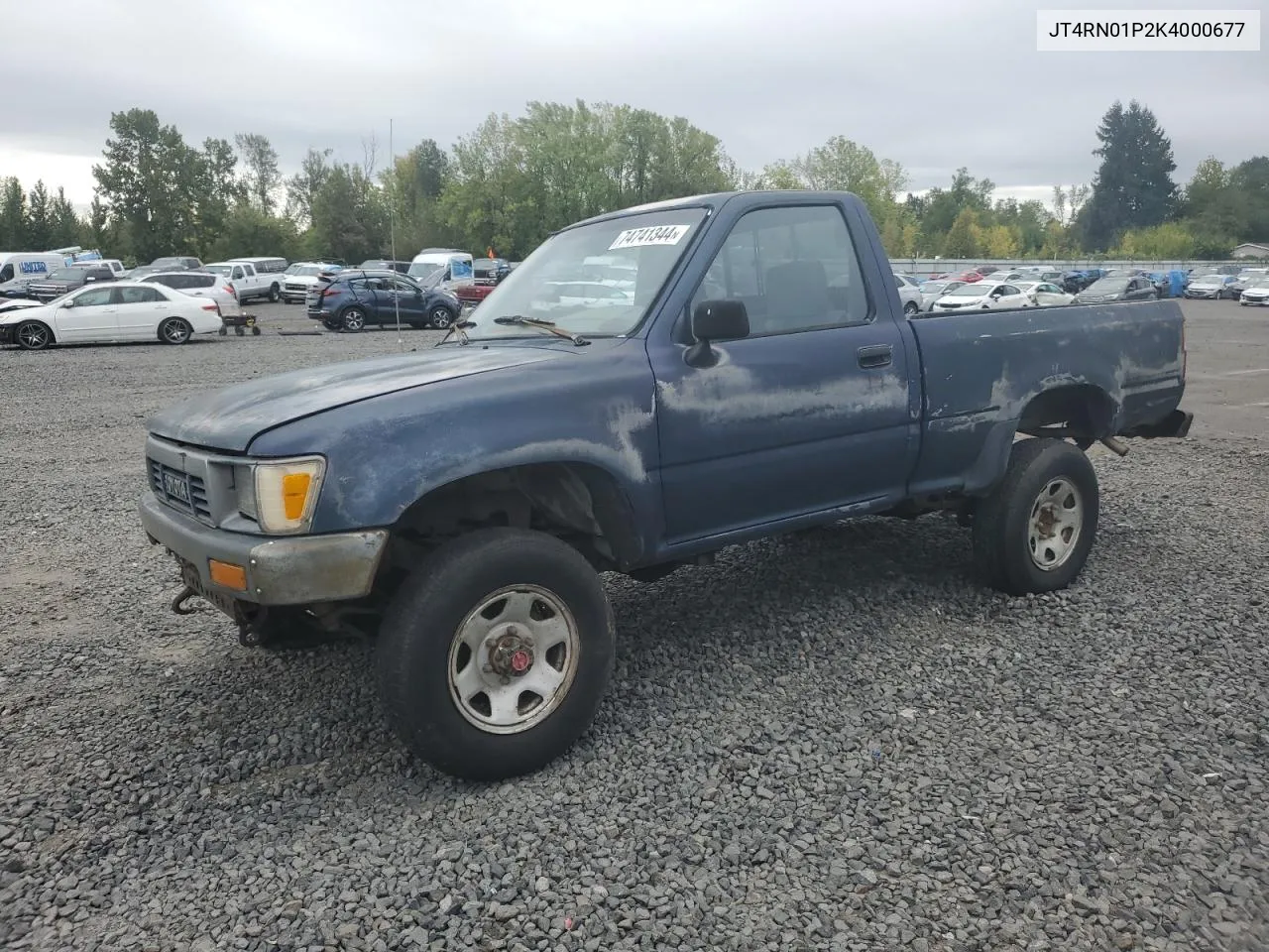 1989 Toyota Pickup 1/2 Ton Short Wheelbase Dlx VIN: JT4RN01P2K4000677 Lot: 74741344