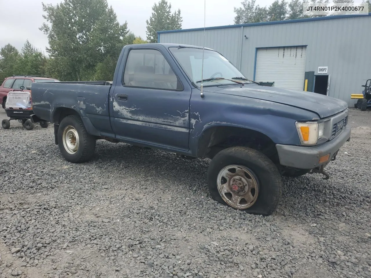 1989 Toyota Pickup 1/2 Ton Short Wheelbase Dlx VIN: JT4RN01P2K4000677 Lot: 74741344