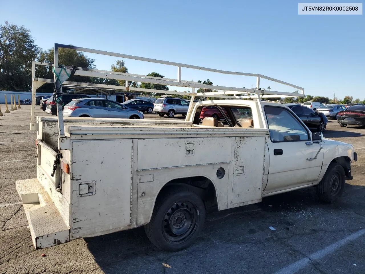 1989 Toyota Pickup Cab Chassis Long Wheelbase VIN: JT5VN82R0K0002508 Lot: 75333573