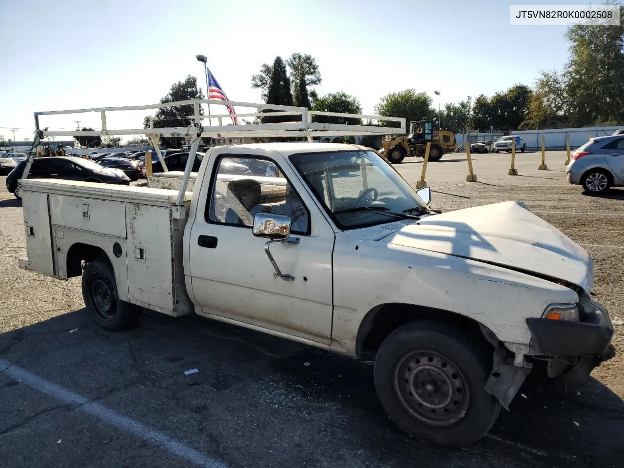 1989 Toyota Pickup Cab Chassis Long Wheelbase VIN: JT5VN82R0K0002508 Lot: 75333573