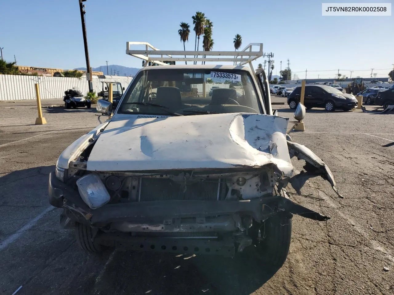 1989 Toyota Pickup Cab Chassis Long Wheelbase VIN: JT5VN82R0K0002508 Lot: 75333573