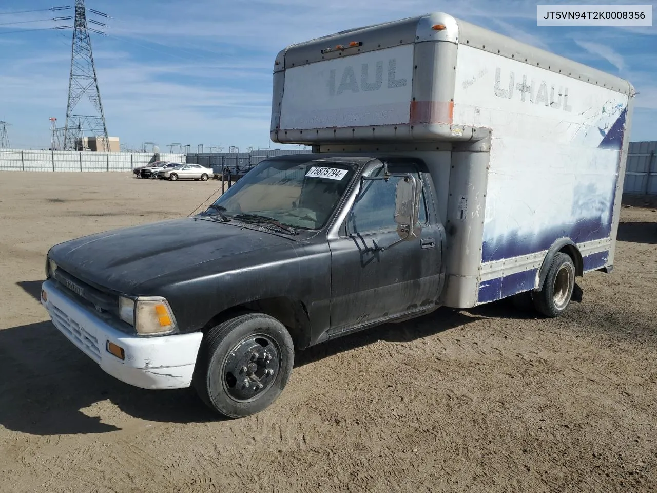 1989 Toyota Pickup Cab Chassis Super Long Wheelbase VIN: JT5VN94T2K0008356 Lot: 75875794