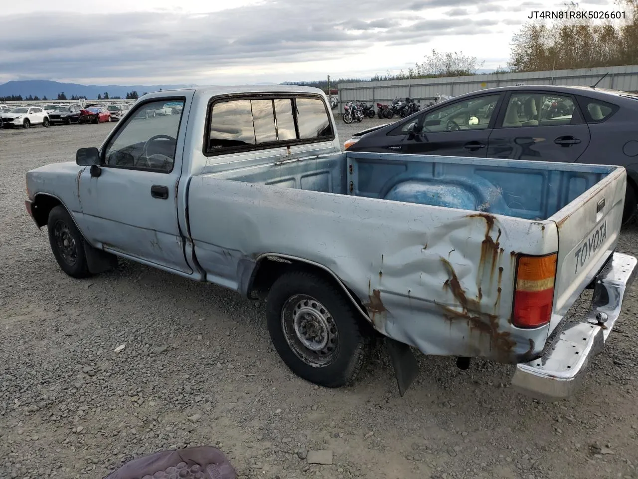 1989 Toyota Pickup 1/2 Ton Short Wheelbase VIN: JT4RN81R8K5026601 Lot: 76144074