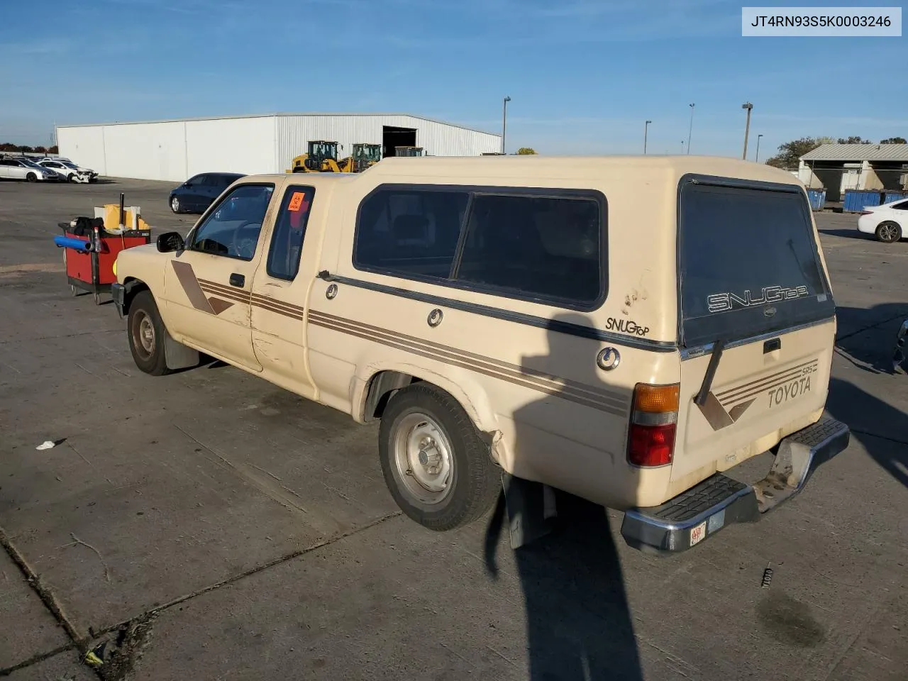 1989 Toyota Pickup 1/2 Ton Extra Long Wheelbase Sr VIN: JT4RN93S5K0003246 Lot: 80582184