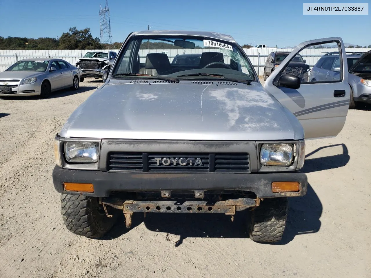 1990 Toyota Pickup 1/2 Ton Short Wheelbase Dlx VIN: JT4RN01P2L7033887 Lot: 70618604